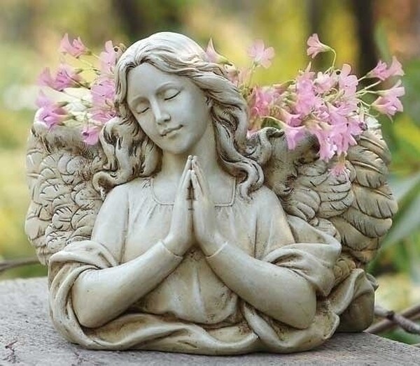 Angel Bust Sculptural Planter Statue Precious Face of an Beauty
